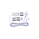Шинопровод осветительный с заглушкой в наборе 2 шт Uniel UBX-GS2 WHITE 50x2 SET03