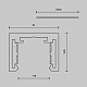 Шинопровод 1 м Exility X накладной Maytoni Technical EXILITY X Busbar trunkings Exility X TRX239-411B