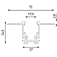 Шинопровод магнитный встраиваемый Lumker SY-LINK-20T2S-2.5-BL 019297