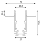 Шинопровод магнитный встраиваемый Lumker SY-LINK-20T1-2.5-WH 019267