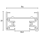 Шинопровод накладной Hesby Lighting Skylite Однофазный 220В-1м, белый HSBL_0026