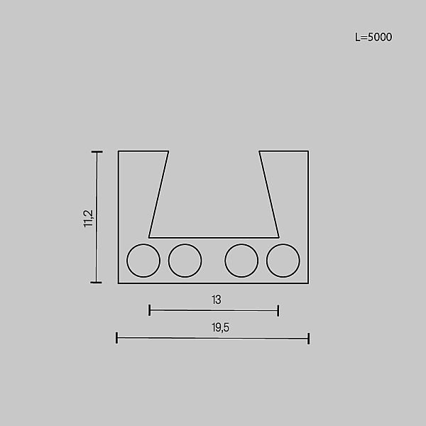 Шинопровод Maytoni Technical Busbar trunkings Elasity TRX160-115B