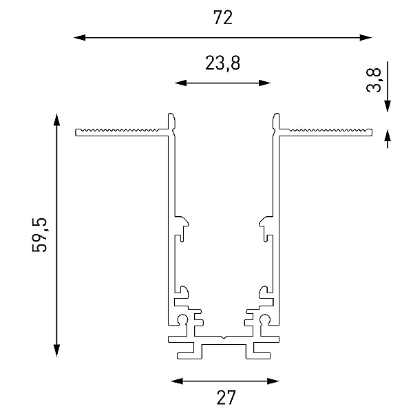 Шинопровод встраиваемый Lumker SY-LINK-20T2-2.5-WH 019268