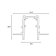 Шинопровод встраиваемый Hesby Lighting ElDeko 48В-1м, чёрный HSBL_0060