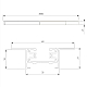 Шинопровод встраиваемый однофазный Elektrostandard Track Rail WH Recessed 4690389178535