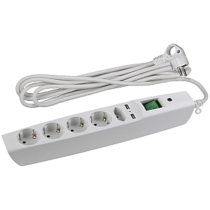 Сетевой фильтр Эра SFU-5es-2m-W C0043327