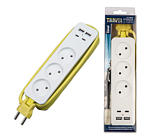 Удлинитель Uniel S-CT3-1,8UC WHITE/GREEN UL-00011138