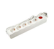 Cетевой фильтр (UL-00001747) Uniel 5гн х 5м с/з Universal S-GSU5-5 White