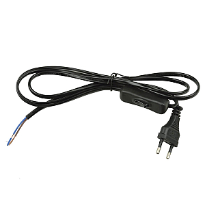 Шнур сетевой с вилкой и выключателем (UL-00004432) Uniel UCX-C11/02A-170 Black