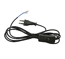 Шнур сетевой с вилкой и выключателем (UL-00004429) Uniel UCX-C10/02A-170 Black