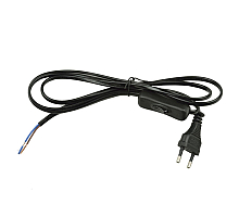Шнур сетевой с вилкой и выключателем (UL-00004432) Uniel UCX-C11/02A-170 Black