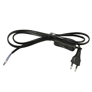Шнур сетевой с вилкой и выключателем (UL-00004432) Uniel UCX-C11/02A-170 Black