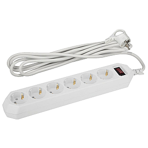 Сетевой фильтр Эра USF-6es-1,5m-W-BOX Б0037260