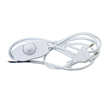 Шнур сетевой с вилкой и выключателем (UL-00004439) Uniel UCX-C30/02A-170 White
