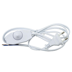 Шнур сетевой с вилкой и выключателем (UL-00004439) Uniel UCX-C30/02A-170 White