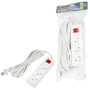 Удлинитель бытовой Uniel Ultra S-CU3-5B WHITE UL-00009996