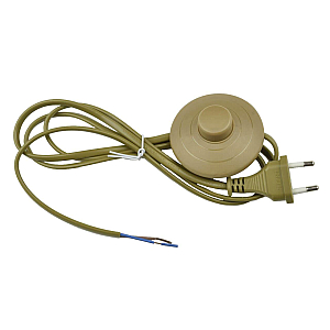 Шнур сетевой с вилкой и выключателем (UL-00004436) Uniel UCX-C20/02A-170 Brown