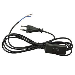 Шнур сетевой с вилкой и выключателем (UL-00004429) Uniel UCX-C10/02A-170 Black