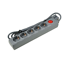 Cетевой фильтр (UL-00001749) Uniel 5гн х 5м с/з Universal S-GSU5-5 Grey