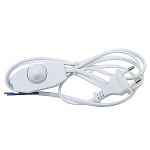 Шнур сетевой с вилкой и выключателем (UL-00004439) Uniel UCX-C30/02A-170 White