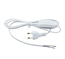 Шнур сетевой с вилкой и выключателем (UL-00004428) Uniel UCX-C10/02A-170 White