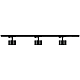 Комплект однофазной трековой системы ЭРА TR71-GX53-SET-3-1 BK Б0063931