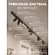 Трековая система со светильниками №5 трехфазная накладная Eldeko (48В, форма - прямая, 4м, 3000K) черная Hesby Lighting HSBL_kompl_E005_NI4B3K