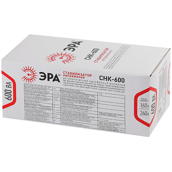 Стабилизатор напряжения ЭРА СНК-600 Б0032468