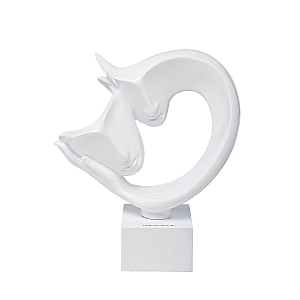 Статуэтка Объятия. Абстракция Garda Decor D3013WH