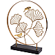 Статуэтка Листья с двумя золотыми птичками Garda Decor 55RD3153