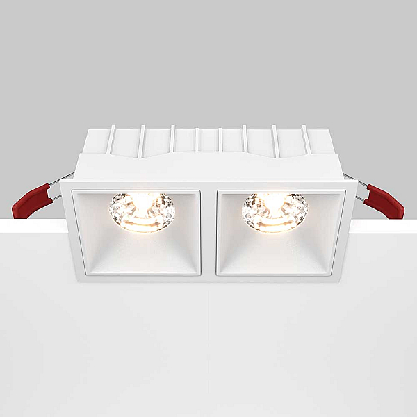 Встраиваемый светильник Maytoni Alfa LED DL043-02-15W3K-D-SQ-W