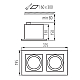 Точечный светильник Kanlux MATEO ES DLP-250-W 32933
