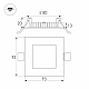 Встраиваемый светодиодный светильник Arlight DL-93x93M-5W Warm White 020123
