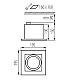 Точечный светильник Kanlux MATEO ES DLP-150-W 32931