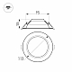 Встраиваемый светодиодный светильник Arlight IM-Cyclone-R115-10W Warm3000 023198(2)