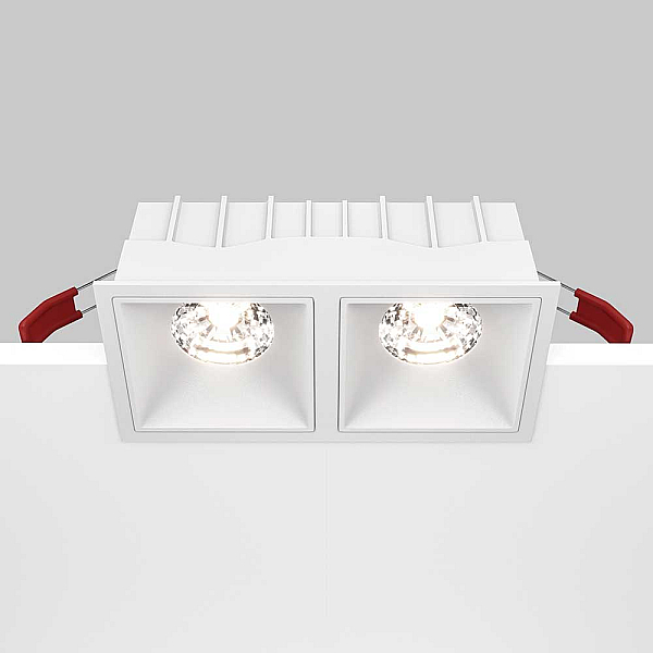 Встраиваемый светильник Maytoni Alfa LED DL043-02-15W4K-D-SQ-W