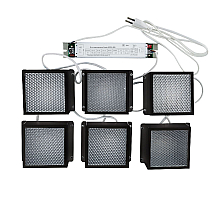 Встраиваемый светильник (комплект из 6 шт) Uniel ULP-1010 42W/4000К IP40 GRILYATO BLACK KIT06 UL-00008958