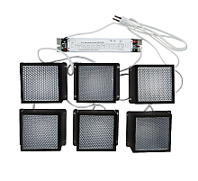 Встраиваемый светильник (комплект из 6 шт) Uniel ULP-1010 42W/4000К IP40 GRILYATO BLACK KIT06 UL-00008958