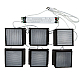 Встраиваемый светильник (комплект из 6 шт) Uniel ULP-1010 42W/4000К IP40 GRILYATO BLACK KIT06 UL-00008958