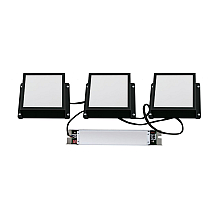 Встраиваемый светильник Uniel ULP-1010-20W/4000K IP54 GRILYATO OPAL BLACK KIT03 UL-00012836