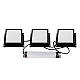 Встраиваемый светильник Uniel ULP-1010-20W/4000K IP54 GRILYATO OPAL BLACK KIT03 UL-00012836