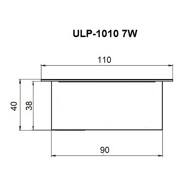 Встраиваемый светильник Uniel ULP-1010 7W/5000К IP40 GRILYATO WHITE UL-00012356