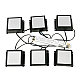Встраиваемый светодиодный светильник Uniel Мини Домино ULP-0808 42W/4000К IP40 Grilyato Black Kit06