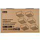 Встраиваемый светильник (комплект из 6 шт) Uniel ULP-1010 42W/4000К IP40 GRILYATO BLACK KIT06 UL-00008958