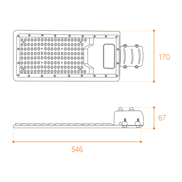 Уличный консольный светильник Wolta STL-150W/04