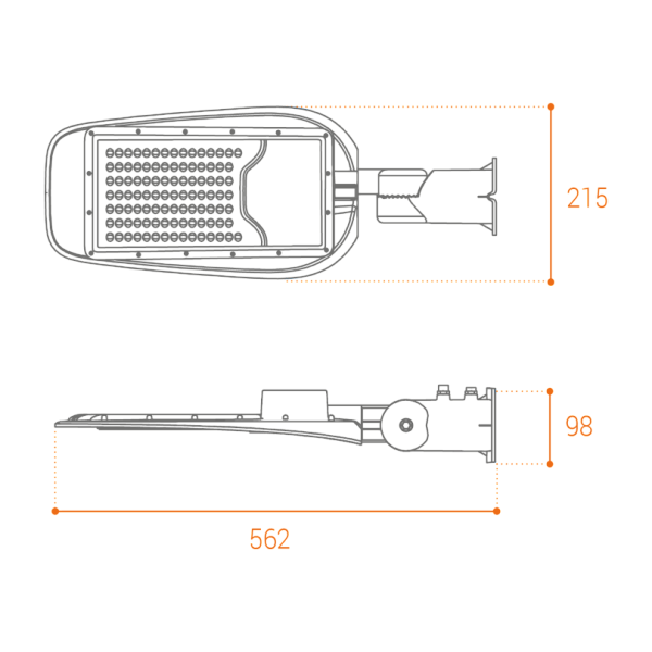 Уличный консольный светильник Wolta STL-70W/05