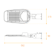 Уличный консольный светильник Wolta STL-70W/05