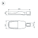 Уличный консольный светильник Arlight OXOR-TURI-604х241-80W Warm3000 (GR, 144x75 deg, 230V) 053864