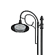 Уличный консольный светильник Arlight OXOR-AMPIL-LUZ-580х480-100W Day4000 (BK, 120 deg, 230V) 052450