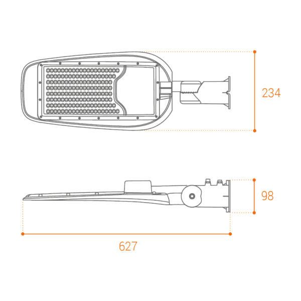 Уличный консольный светильник Wolta STL-120W/05